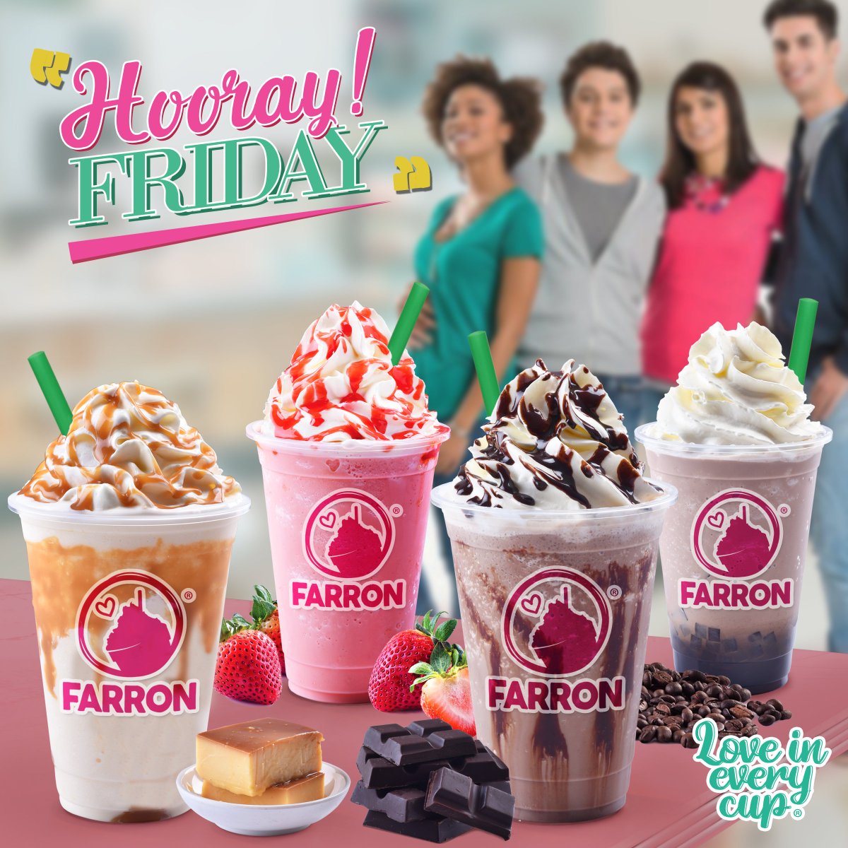 Farroncafeph's tweet photo. Hooray! it's Friday 😄🎉
Tara let's mag FARRON yayain na ang ka-tropahan 😁
#FARRON® #FarronCafe #LoveInEveryCup® https://t.co/LprUJppOUv