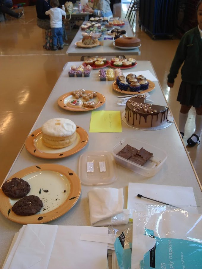 CPSHead's tweet photo. Thank you to all those who helped bake, serve and eat- a fantastic effort for Macmillan Cancer Care! https://t.co/K1525dWQaG