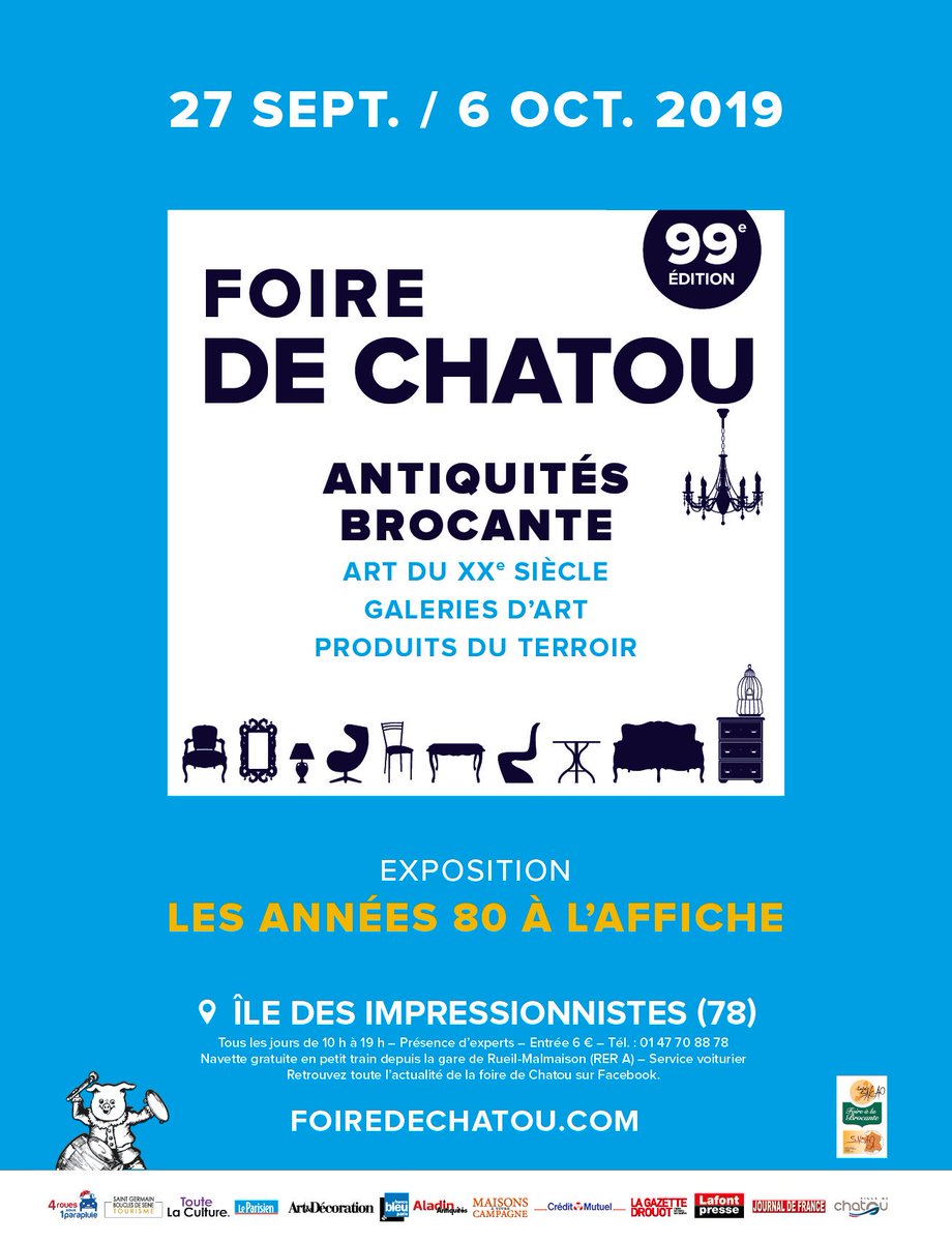brocabrac's tweet photo. La 99ème Foire de Chatou ouvre ses portes aujourd'hui ! Retrouvez toutes les informations pratiques sur cet événement incontournable sur le Blog de Brocabrac.
https://t.co/fd3yj4Ki6m
#brocante #antiquité #chinerceweekend @FoiredeChatou #marchéauxpuces #brocanteur #vintage https://t.co/R6jgSgUHXk