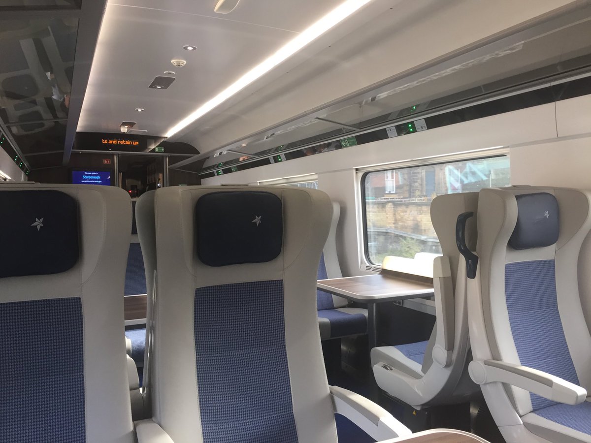 andy_hud's tweet photo. ⁦@TPExpressTrains⁩ . Super new train from York to Scarborough.. https://t.co/eRuWfq92mB