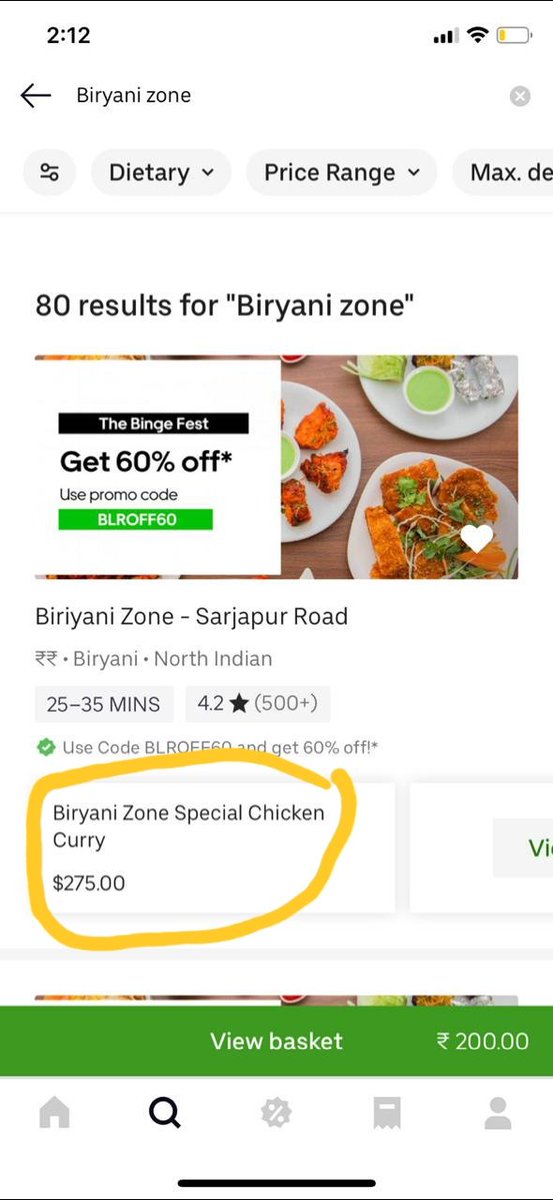 i_m_fighter's tweet image. Dear @UberEats_IND @UberEats what kind of chicken does this biryani contains ? 🧐