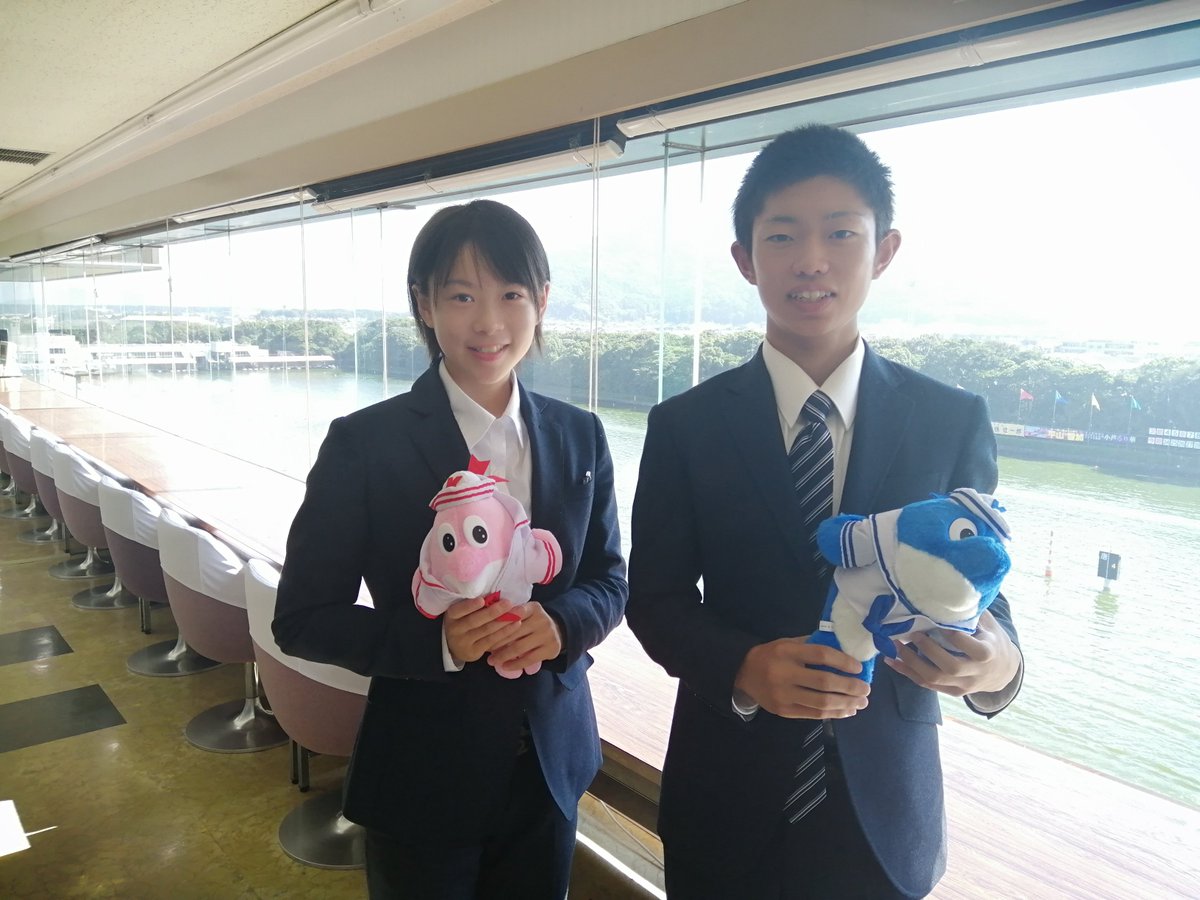 今日は第125期新人選手お2人がボートレースからつに来てくれました