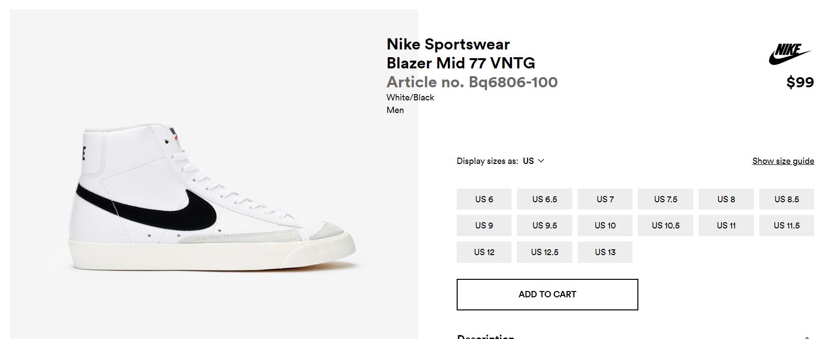 Lingüística principio riega la flor MoreSneakers.com on Twitter: "AD : Nike Blazer Mid 77 Vintage 'White/Black' now live in all sizes on SNS Use code SNEAKERS =>https://t.co/u3QhQh09nG https://t.co/02ds0NYu28" / Twitter Lingüística principio riega la flor MoreSneakers.com on Twitter: "AD : Nike Blazer Mid 77 Vintage 'White/Black' now live in all sizes on SNS Use code SNEAKERS =>https://t.co/u3QhQh09nG https://t.co/02ds0NYu28" / Twitter