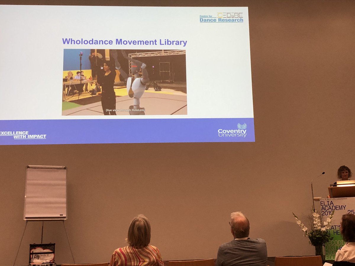 Fascinating exploration of the relationship between technology and tacit knowledge in dance education from Karen Wood <a href="/Wholodance_EU/">Wholodance</a>  #ELIAacademy #ELIAacademy2019 <a href="/covcampus/">Coventry University</a> @ELIAartschools