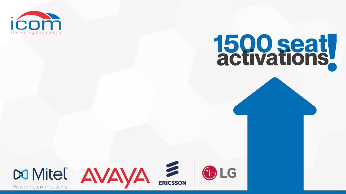 icomtelecoms's tweet photo. Icom hit a record group of seat activations across our platforms - great teamwork by all!  ⬆️😊👍🏻

#icom #bdrgroup #telecoms #grouprecord #1500seatactivations #happyfriday #teamwork #business #mitel #avaya #ericssonlg https://t.co/mHpFy2vrww