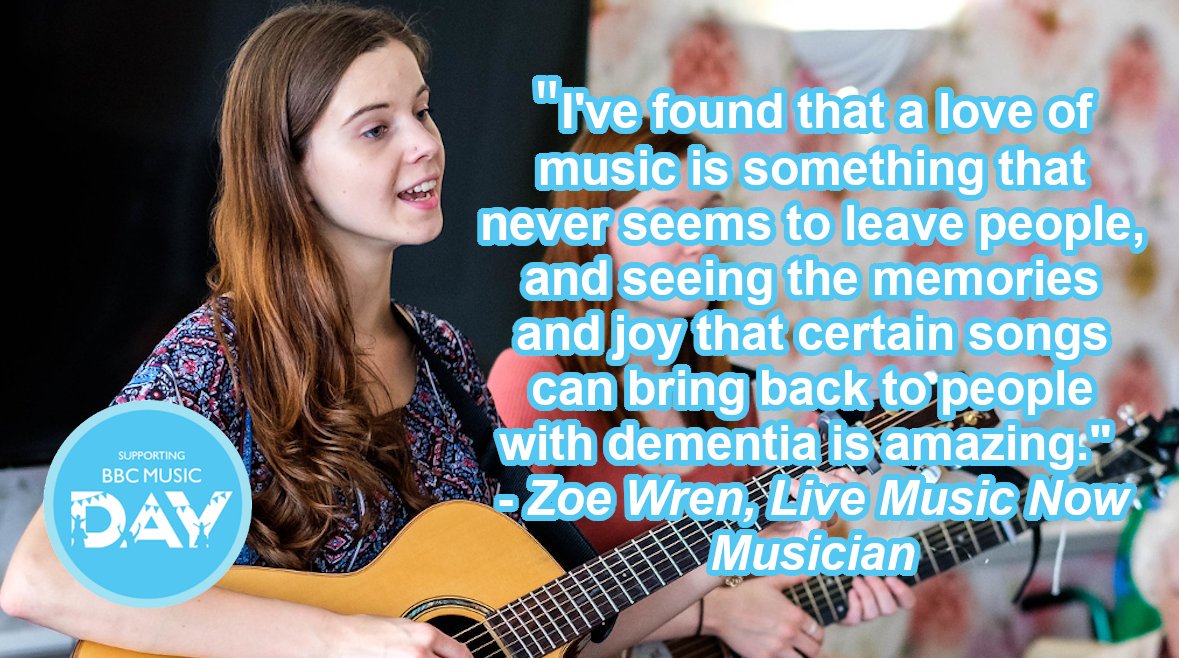 We'll be hosting a Q&A with LMN musician @zoewrenmusic who appeared on last night's @BBCTheOneShow with @nilerodgers for #BBCMusicDay. Join us at 12.30pm to ask questions and find out more about music and #dememtia