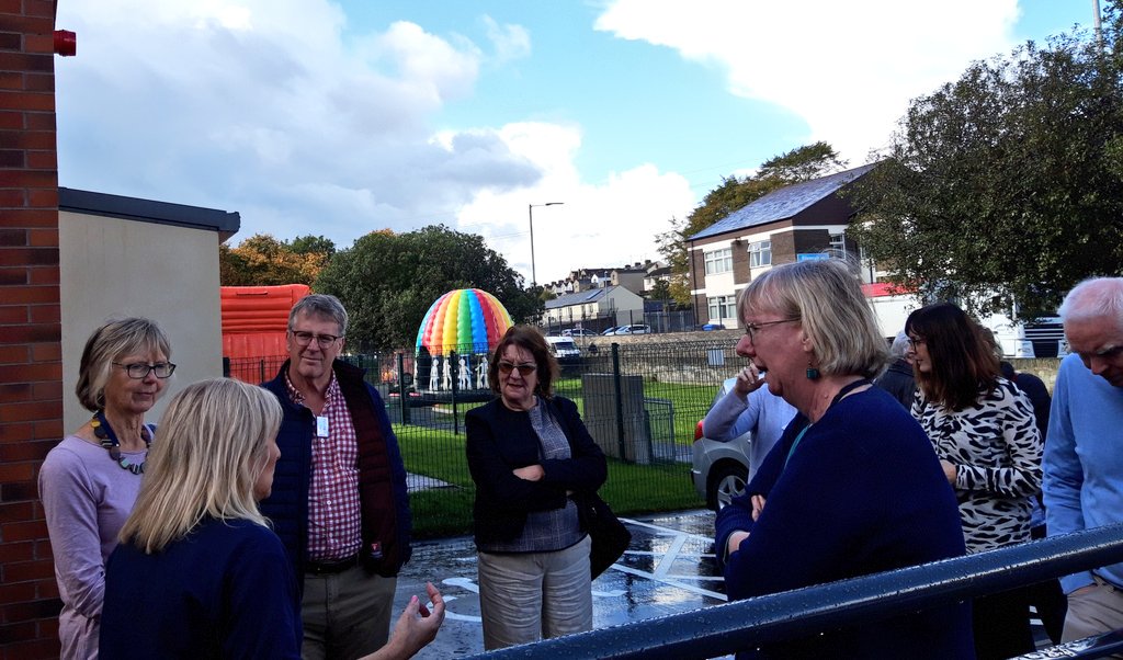 Our Board of Trustees getting a tour of @DestinedDerry learning centre. A milstone for the community and people with learning disabilities. @CFNIreland @TNLComFund #AchievingImpact