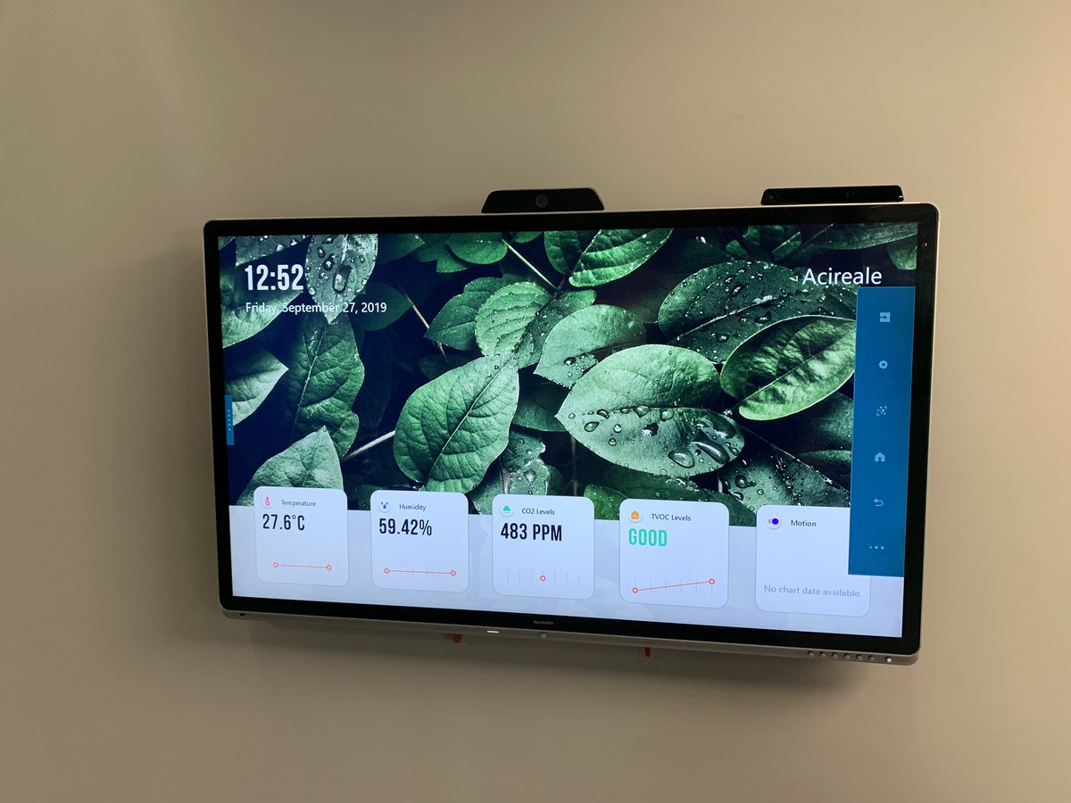 ca_tenchini's tweet photo. Mi gira la testa 🙃 Algoritmi di #AI, #smartbuilding, #facerecognition, #augmentedreality, #bigdataanalytics. Tutto questo alla #FreeMindFoundry di #Acireale. Per raccontarla il #windowscollaborationdisplay di @SharpBusinessIT fornito insieme al partner Leotta di Catania. https://t.co/kUWtRNBOnj