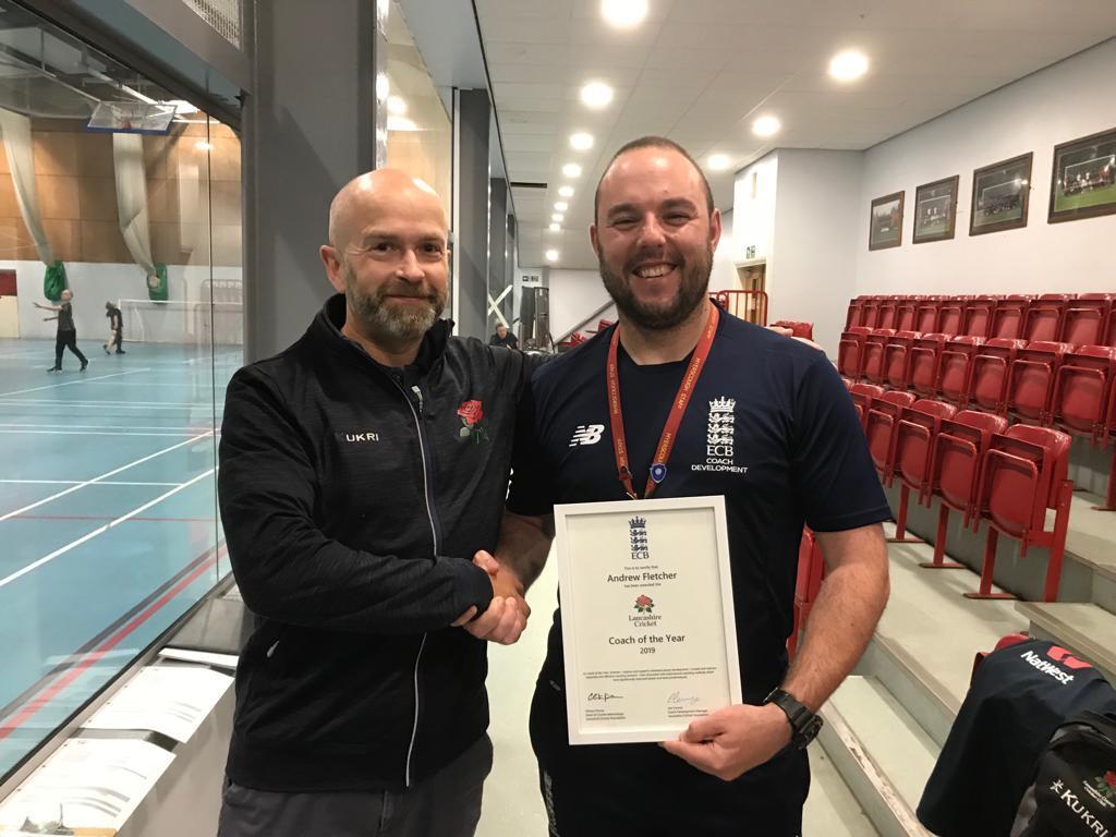 Congratulations to Andrew Fletcher the 2019 Coach of the Year winner for Lancashire. 🥇👏

Andrew now goes on to represent the county at the National Awards! 🌹