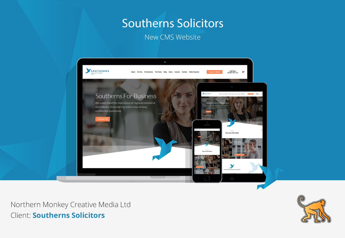 nmcreativemedia's tweet photo. New Website Live ...

We are delighted to share with you guys, The new website we have created for @Southerns_Law 

Its been a pleasure working with the team creating the new site.

Check it out here https://t.co/UkX50j2r0D https://t.co/6qxaDObSBA