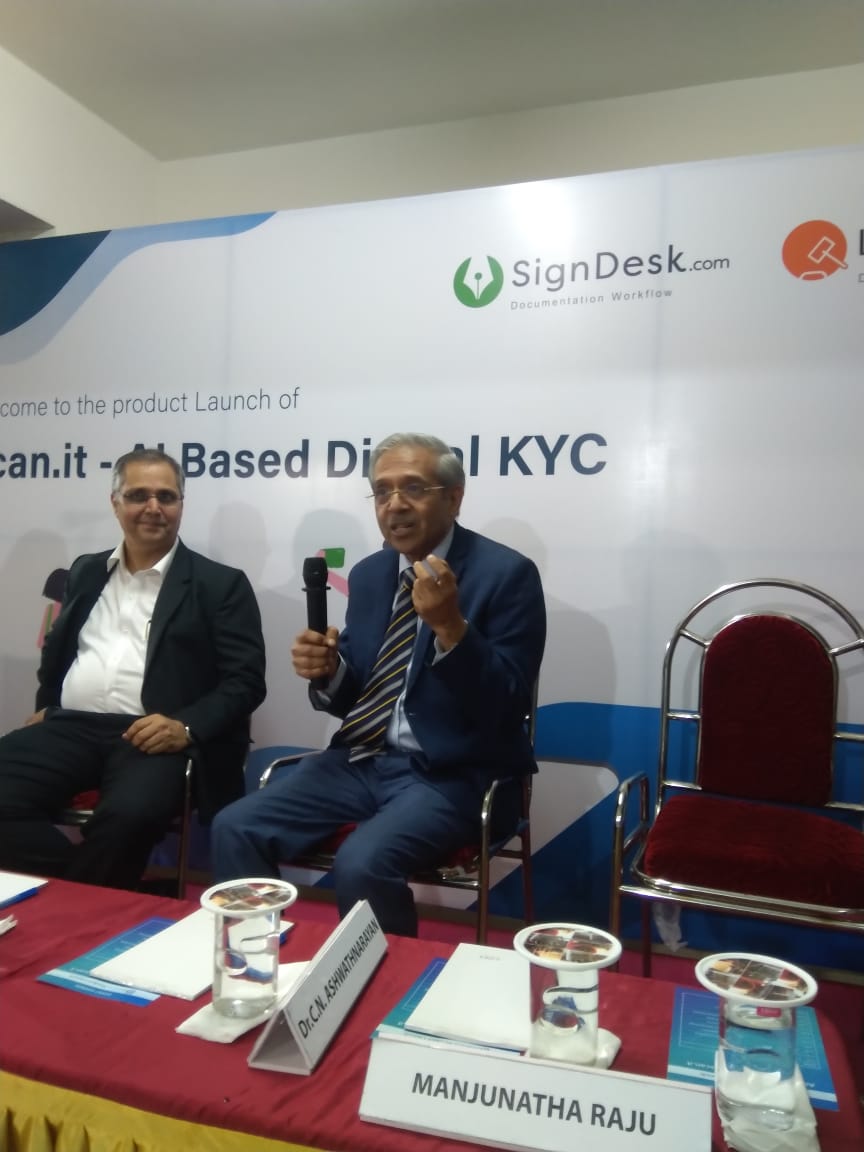 LegalDeskIndia's tweet photo. Justice Ram Mohan Reddy, "I wish and hope that you propose #scanit, the #DigitalKYC solution to the Chief Justice, and he will accept it"

@eSignDesk @KrupeshBhat  @kadsur #DigitalIndia https://t.co/KDtuCjaWLg