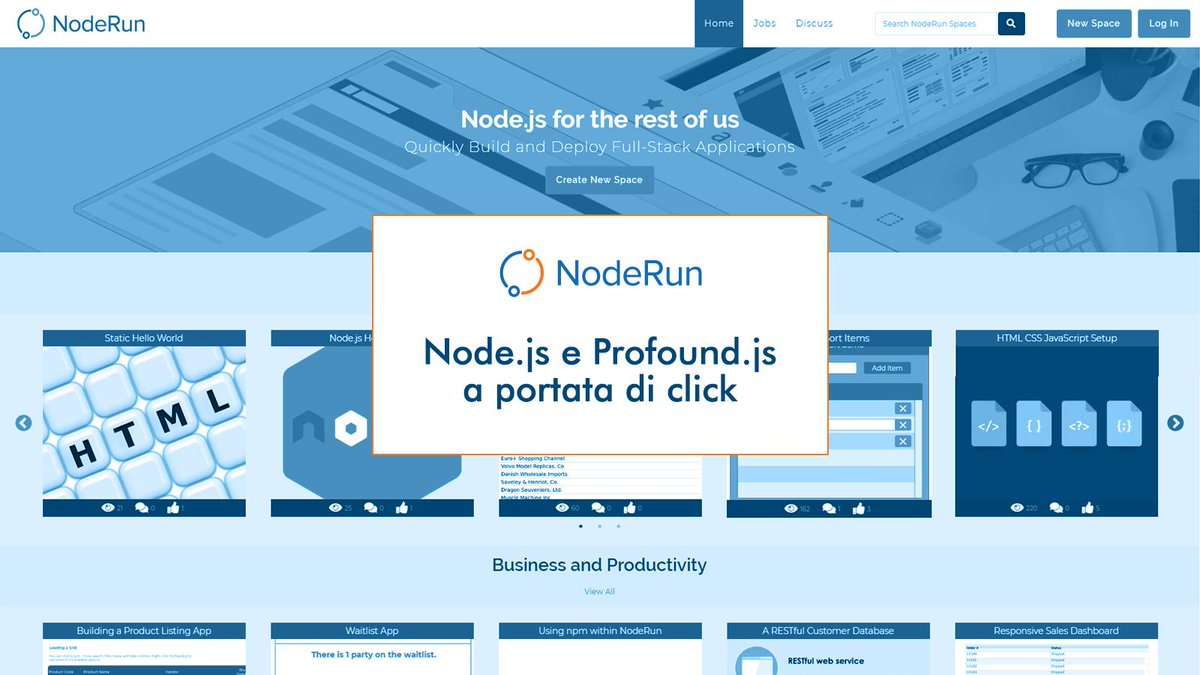 iVolutionIT's tweet photo. Se portare #innovazione su #IBMi con #Nodejs e #Profoundjs ti sembra un'interessante prospettiva oggi hai uno strumento per provarne le potenzialità: scopri con noi il portale #NodeRun di @ProfoundLogic! @NodeRunHQ #OpenSource #software #modernization https://t.co/IDitRrZNtg https://t.co/wSuGsnbQcP