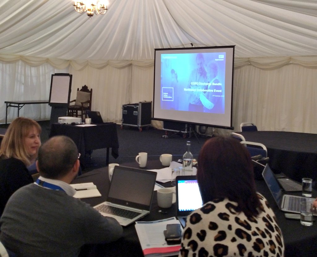 GMEC_PSC's tweet photo. We're getting underway with today's #COPDNorthWest joint collaborative event with @HealthInnovMcr @innovationnwc where we'll be discussing #COPD discharge bundle and improving #respiratory care https://t.co/O0iM14NxOH