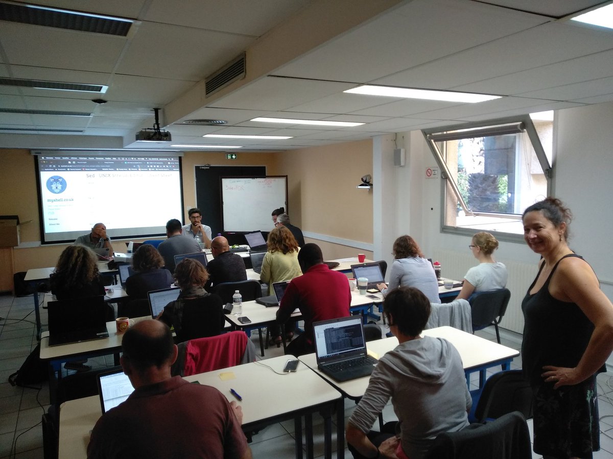 green_bioinfo's tweet photo. Starting our second day of our #Assembly and functional de novo #Transcriptome from #RNAseq data #Training.  Go to quality check assembly! #Remapping and #BUSCO  ! Lets go! #Bioinformatics at @ird_fr thanks @r1corre from @ABiMS_SBRoscoff  to share your time with us! @IFB_Bioinfo https://t.co/7p6VOaHBvy