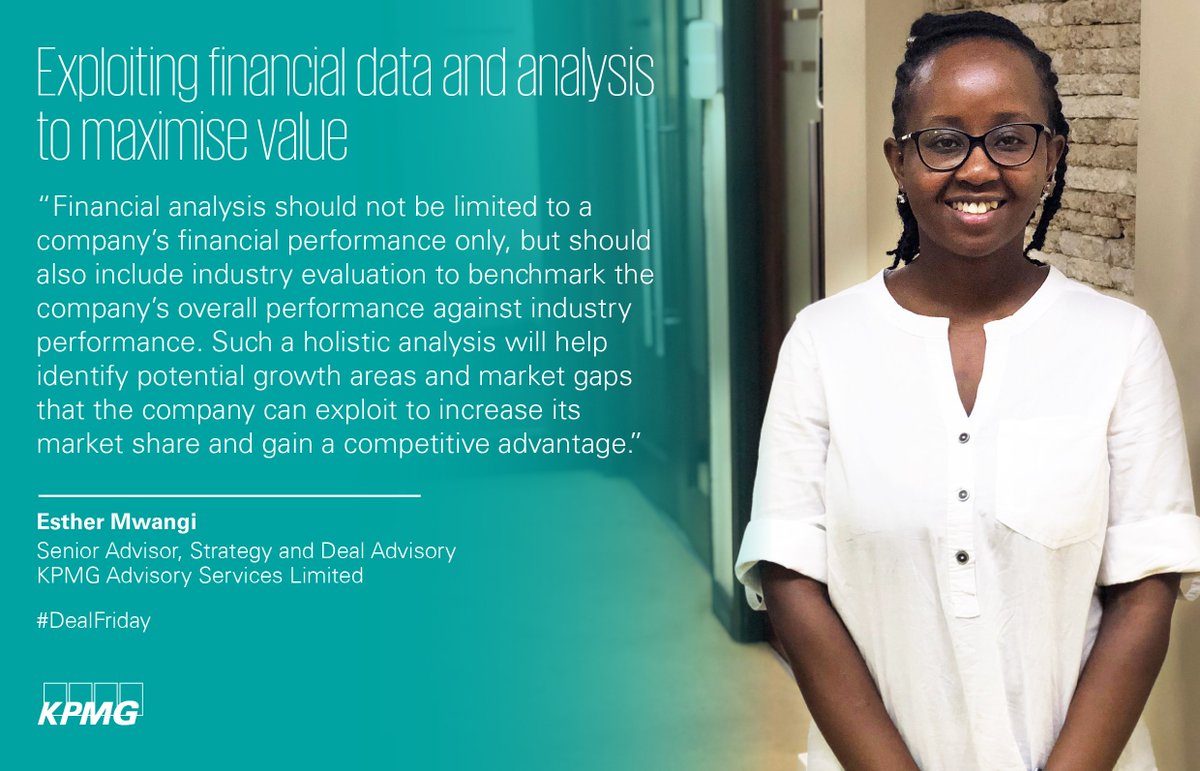 KPMGEastAfrica's tweet photo. #DealFriday: Esther shares more insights on financial data and analysis. https://t.co/kUBm0QMcJ4