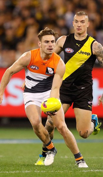 JBarney1994's tweet image. Greater Western Sydney have been forced into their clash strip for tomorrow’s Grand Final, despite being allowed to wear their home strip in the 2017 prelim. Caps off a horror year for the AFL when it comes to jumper clashes #AFLGF #AFLTigersGiants