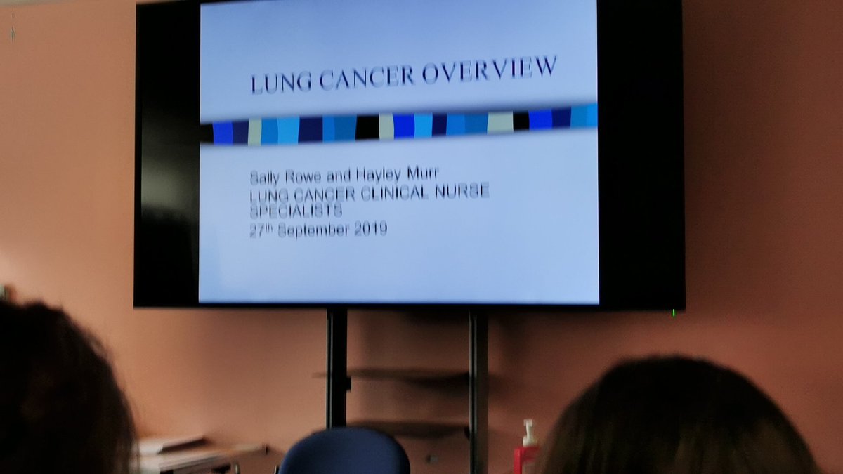 NUHRespACP's tweet photo. Coming up next we have some of the @RdhRespiratory Lung Cancer CNS giving an overview of lung cancer. They even have a quiz! #EMRespACP https://t.co/E5ZrerNwNR