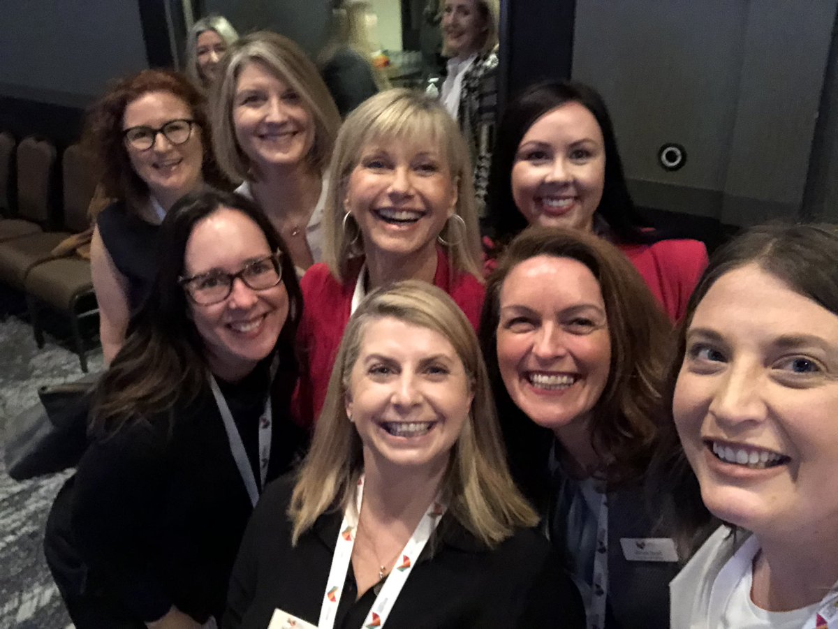 kyleigh246's tweet photo. Happy birthday @olivianj. Such an inspiring and amazing person. Thanks for our selfies at the #VCCCcon19 @VicCompCancerCr @ms_mbarrett @GeorginaAkers @annaboltong @E_LTurner @AvWeir https://t.co/yFTX0zvipV