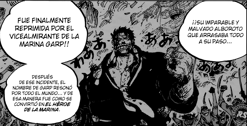 M4TRAZ's tweet photo. #OnePiece957 #Garp Perfeccion. https://t.co/4aQWHnfQ8J