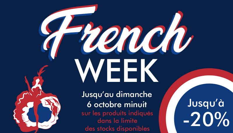 Mieux que les #FrenchDays, France Barnums vous propose la French Week 🇫🇷🙂

Jusqu'au dimanche 6 octobre minuit, profitez de remises exceptionnelles jusqu'à -20% sur une sélection de #barnums pliants, #mobilier &amp; #accessoires !

Retrouvez les ici : bit.ly/2UVp2F1