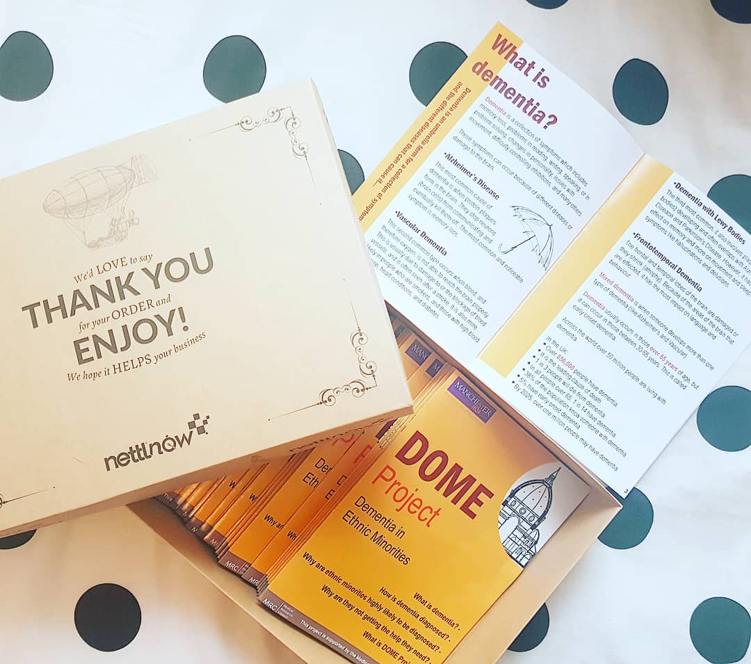 thealmostpsych's tweet photo. #DOMEProject #booklets arrived for #ResearchUncovered tonight @McrMuseum!Have a quick read abt what #dementia is,how it's diagnosed,& why #ethnicminorities are likely to be diagnosed but not getting help needed! @PrimaryCareMcr @UoM_MRC_DTP @The_MRC @FBMH_UoM #BMEchat #SouthAsian https://t.co/AZnLtGF9Gv