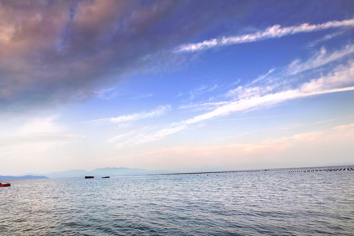 날씨 좋당 
배 위에서 플 하는 것 도 재밌는데..