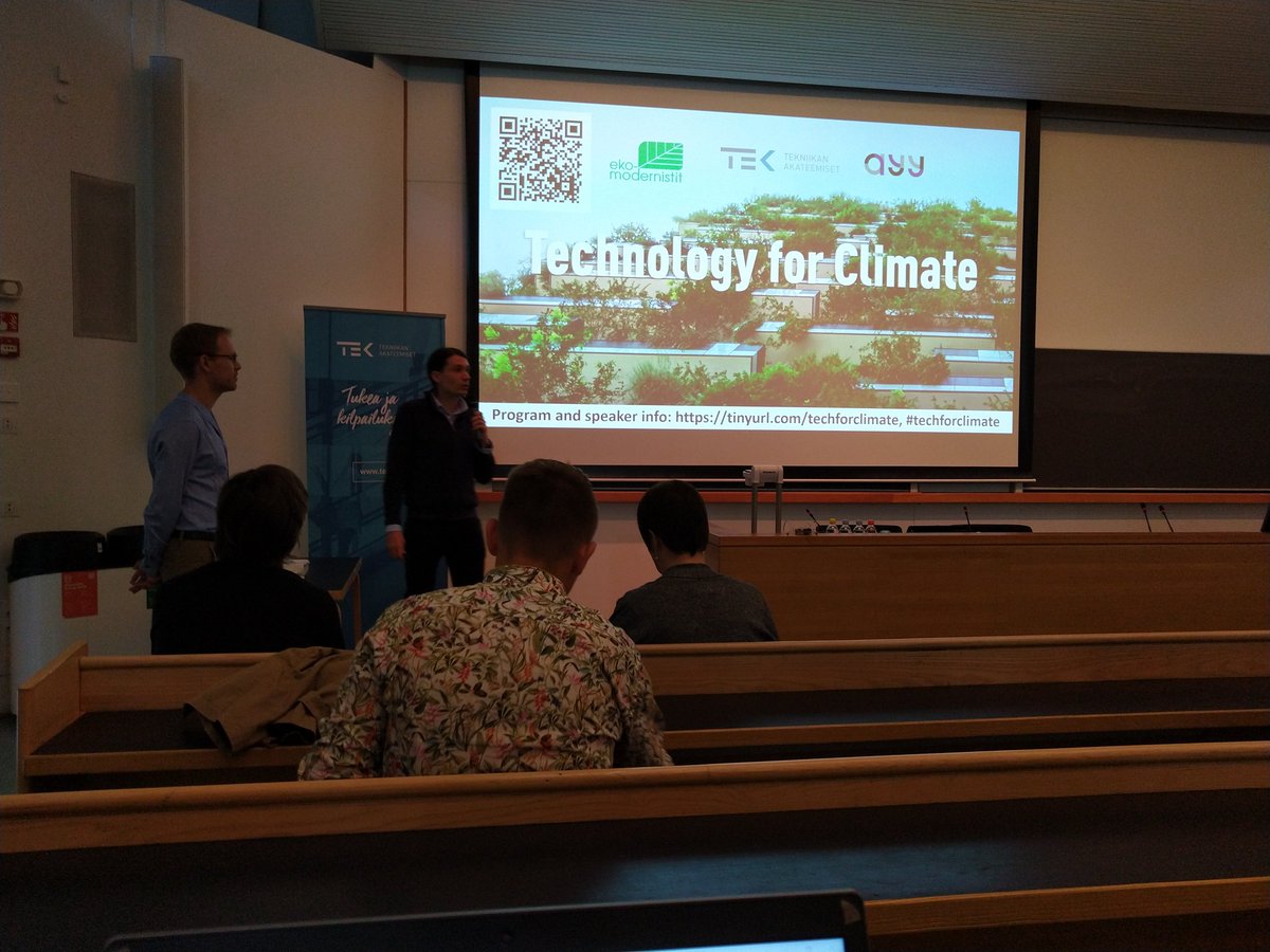 jonna_ronn's tweet image. Wonderful event just about to start! #techforclimate #tekniikanakateemiset