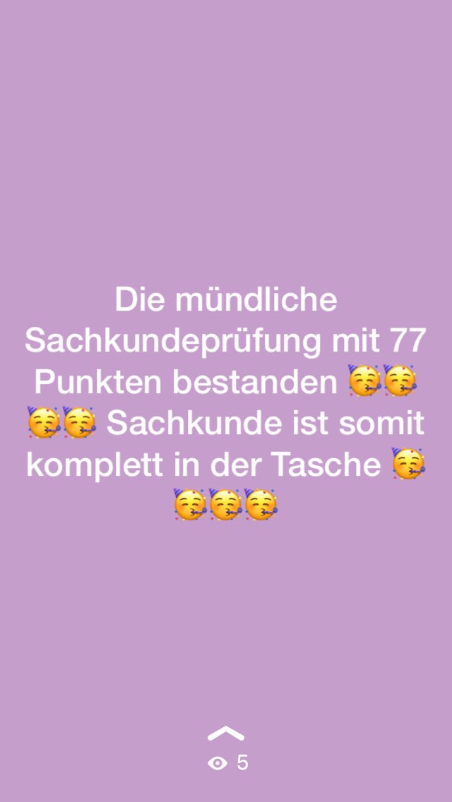 Leute es is endlich geschafft. Nach 6 Monate langem lernen hab ich heute die Sachkundeprüfung nach §34a bestanden🥳 das wird gefeiert 🥳