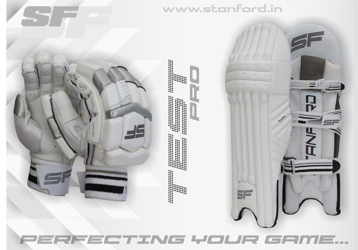 #TestPro Light weight premium protective #Cricket batting gloves &amp; pads. #sports #teamSF #StanfordCricket #PerfectingYourGame
