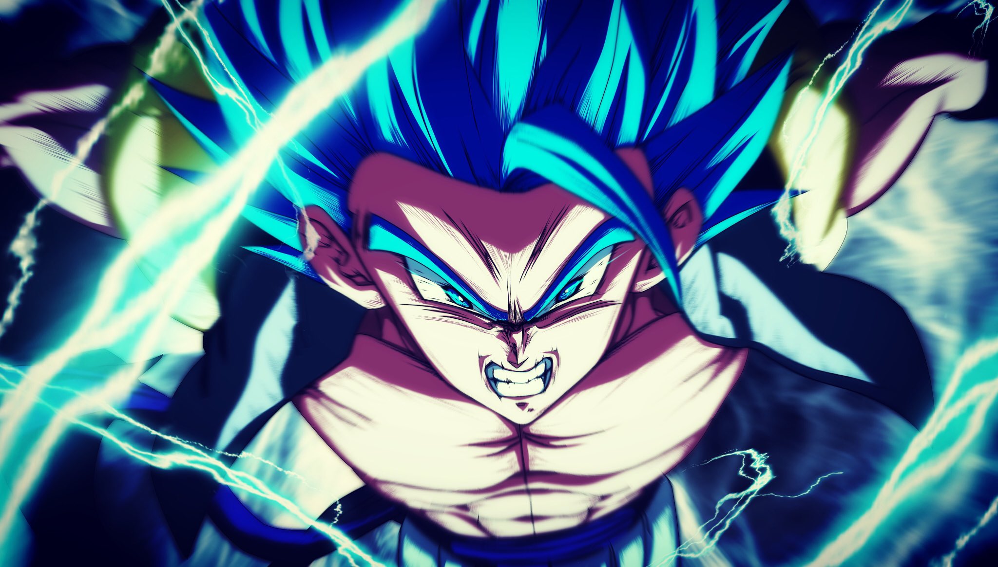 Twitter 上的 Kappa 祝 ドラゴンボールファイターズにゴジータブルー参戦 過去絵再掲 Gogeta Dbfz T Co Rescebxxmp Twitter