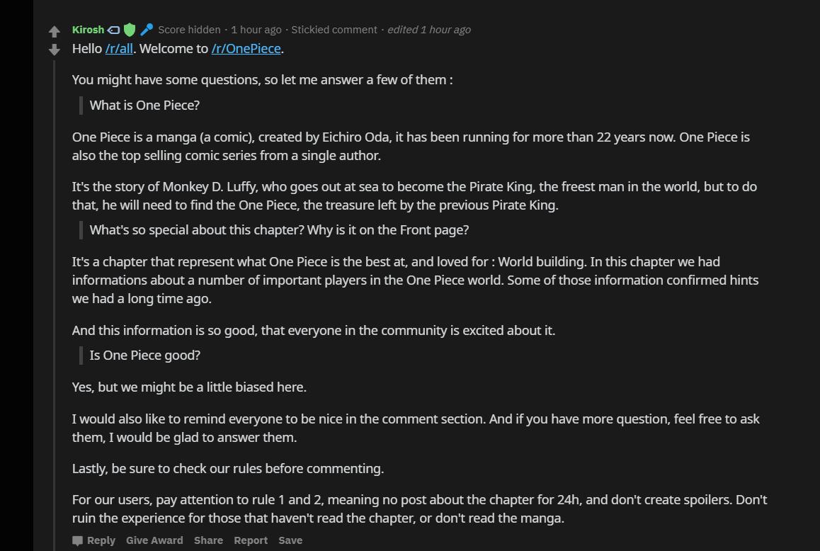drewface_'s tweet photo. A great summary on why #Chapter957 is trending worldwide, and why One Piece is awesome. https://t.co/8wsZBwsWiJ
