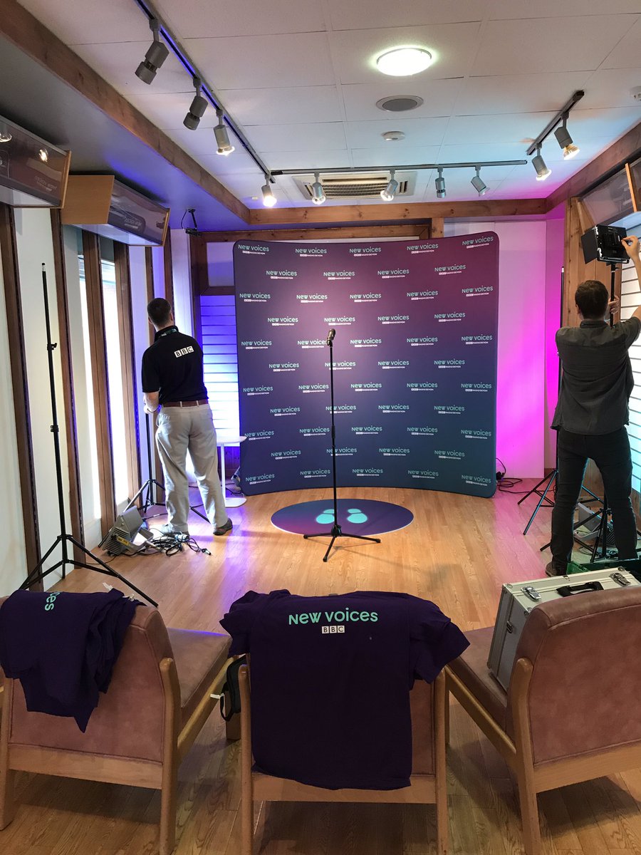 BBCDevon's tweet photo. Setting up for #BBCNewVoices @GuildhallShops #Exeter Auditions start at 10 tomorrow. Come and show us why you should be on the radio 🎤 🤗 https://t.co/IY2G7Wd943
