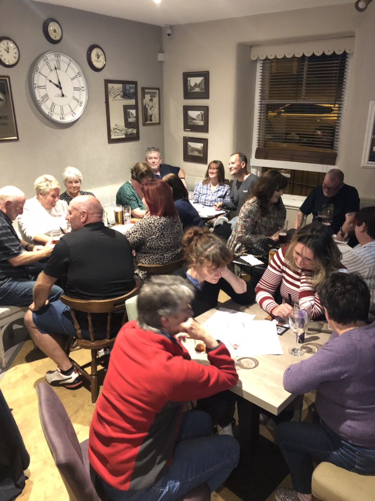SiobhanFenwick's tweet photo. Absolutely brilliant night hosting the @stobsmill pub quiz last night. Massive thanks to Davie our quiz master who kindly donated his time and banter. Thank you to all involved, we raised £350.48 from this generous bunch 👏🏽 #YoungLivesvsCancer #midlothian #pubquiz https://t.co/82oA4ySv3j