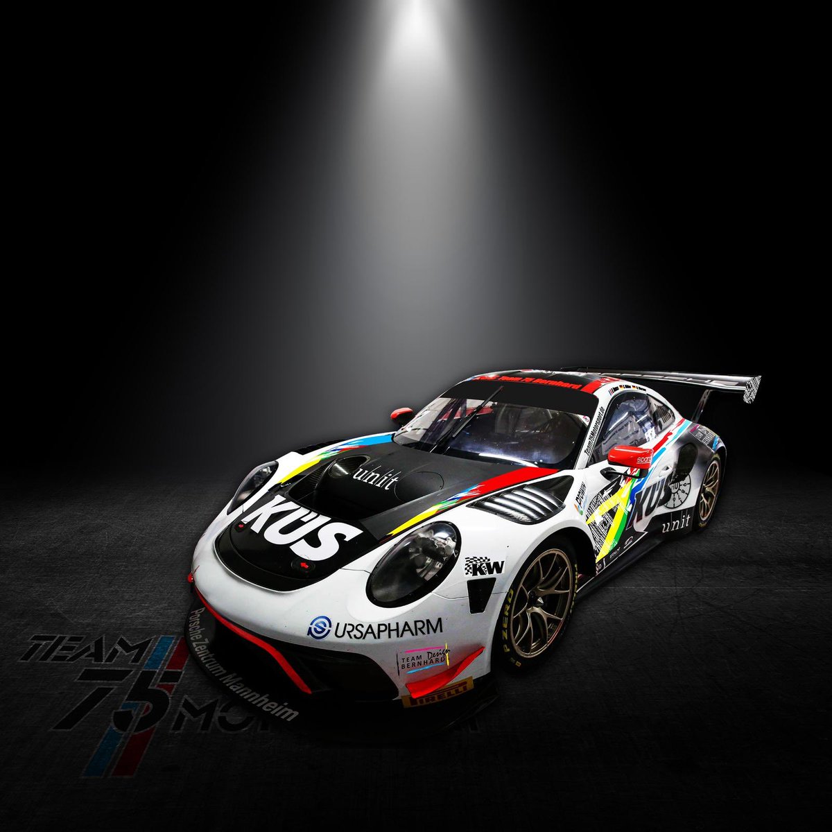 team75bernhard's tweet photo. We will start at the 9 hours of Kyalami with Romain Dumas, Sven Müller and Dirk Werner with our PORSCHE 911 GT3 R in a special design version ‼️ @PorscheRaces #9hkyalami #southafrica @RomainDumas #SvenMueller #DirkWerner @Customer_Racing @kuesofficial @CkModelcars @Timo_Bernhard https://t.co/4GFuLZtvny