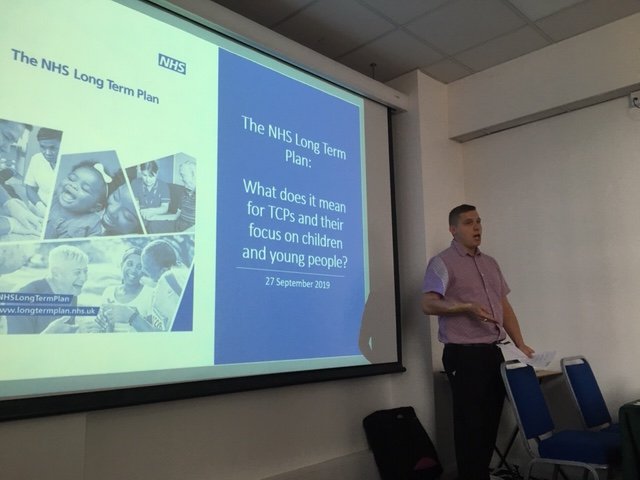NHSAbility's tweet photo. The inspirational @gillytheblade setting the scene as parents advise us on how to make the #NHSlongterm plan work for children and young people. Good to hear from @CBFdn @isabelle241212 @sue_north @contactfamilies @marybusk @KatieTraining @bustogether @NNPCF #homesnothospitals https://t.co/ZPeG57m2pJ