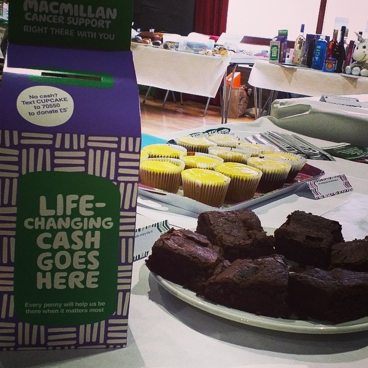KeystoneTrust's tweet photo. Cakes at the ready, selling our bakes with Nova Training Thetford #macmillancoffeemorning #thetford #community #macmillancancersupport https://t.co/1HpHpTG7xC