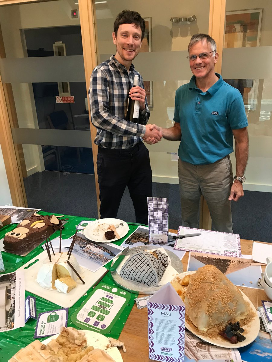 LK2_Group's tweet photo. #GNF we are pleased to say that yesterday's Architectural Bake Off raised £150 for @macmillancancer and the winner was.......*drum roll*........ @Adam_LK2 for his depiction of the Flat Iron in New York! #worldsbiggestcoffeemorning #Architecture #bakeoff https://t.co/fyW5sSPI2M