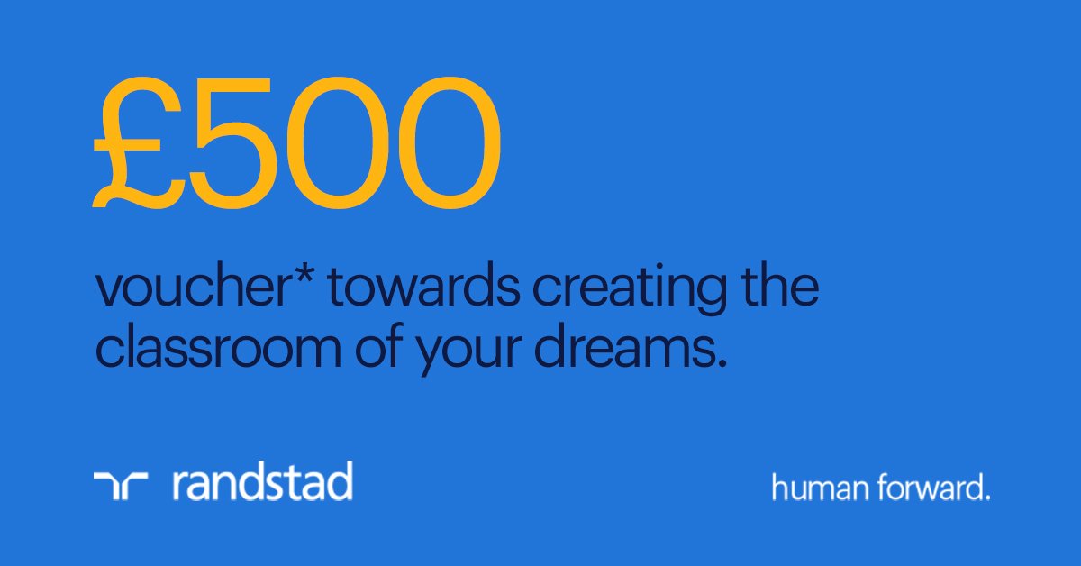 RandstadJobs's tweet photo. Do you often find yourself dipping into your own pocket to decorate your classroom? Enter our #BestInClassComp for the chance to win a £500 voucher towards making your dream teaching space a reality: https://t.co/GmehJM86yp https://t.co/tBzgqKVOWn