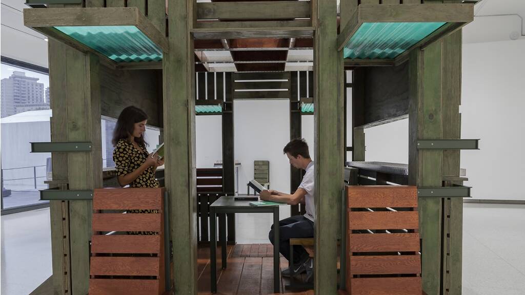 JWMarriottSG's tweet photo. Siah Armajani's first institutional exhibition in Asia has sculptures, drawings and public installations dwell on principles like 'nobility of usefulness' and 'art on a civic scale'; happening at NTU Centre for Contemporary Art till 3 Nov. #Singapore #SG #Events https://t.co/gk1vgLgJbf