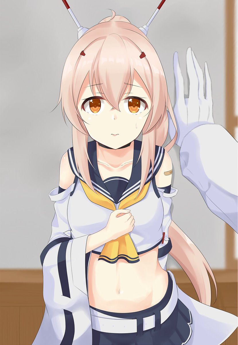 アズレン 壁ドンしたら戸惑いながらもキス顔してくれる綾波ちゃん アズールレーン 綾 鳴海けい お仕事募集中のイラスト