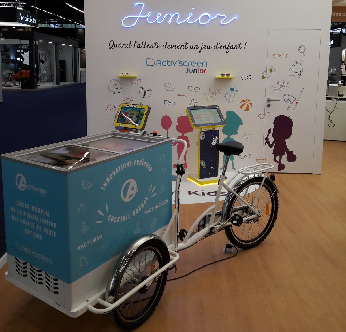 Activscreen's tweet photo. #SILMO2019
Pensez à vous rafraîchir pendant le salon ! Heureusement, on a pensé à tout chez #Activisu #Activscreen 🍦 Rendez-vous stand J105 -Hall 6 ! https://t.co/5WbhFh0lZr