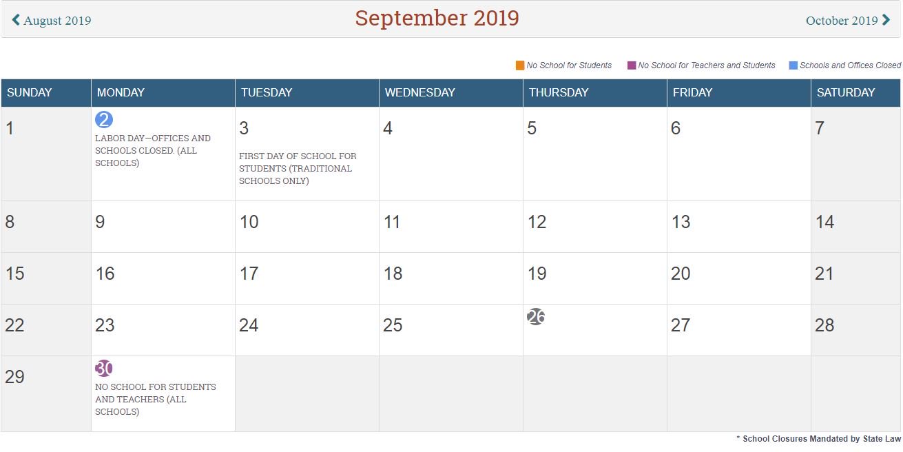 MCPS on X: "Calendar reminder: There is no school for students and teachers  on Sept. 30, 2019. https://t.co/sbi7myU2HP https://t.co/4blS1z3BdD" / X