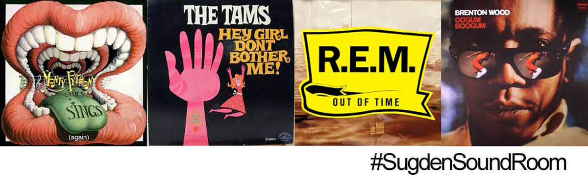 #SugdenSoundRoom
#MontyPython #TheTams #REM #BrentonWood #Housemartins #Siouxie #Slayer #Volbeat #YoungHolt #Soil #HermansHermits #Bartok