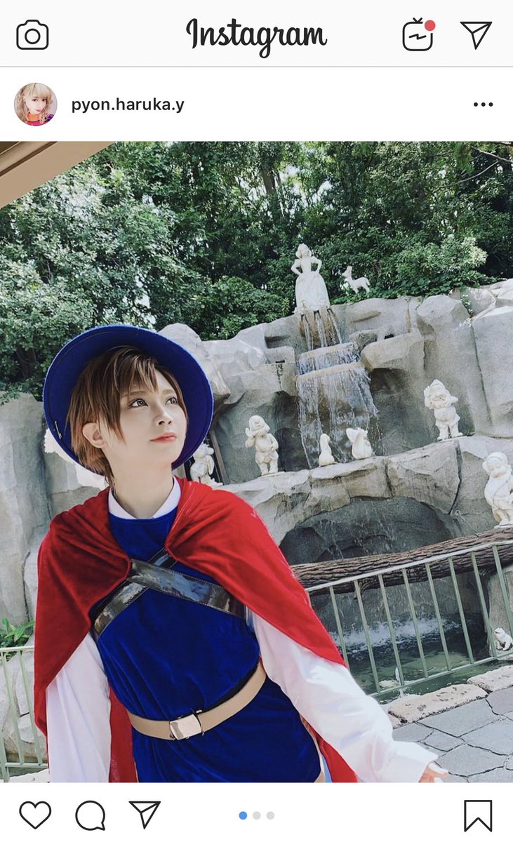 山崎はるか ぴょん吉 Dハロ仮装19 プリンセス 募集中 笑 プリス王子 白雪姫 王子仮装 インスタチラ見せ
