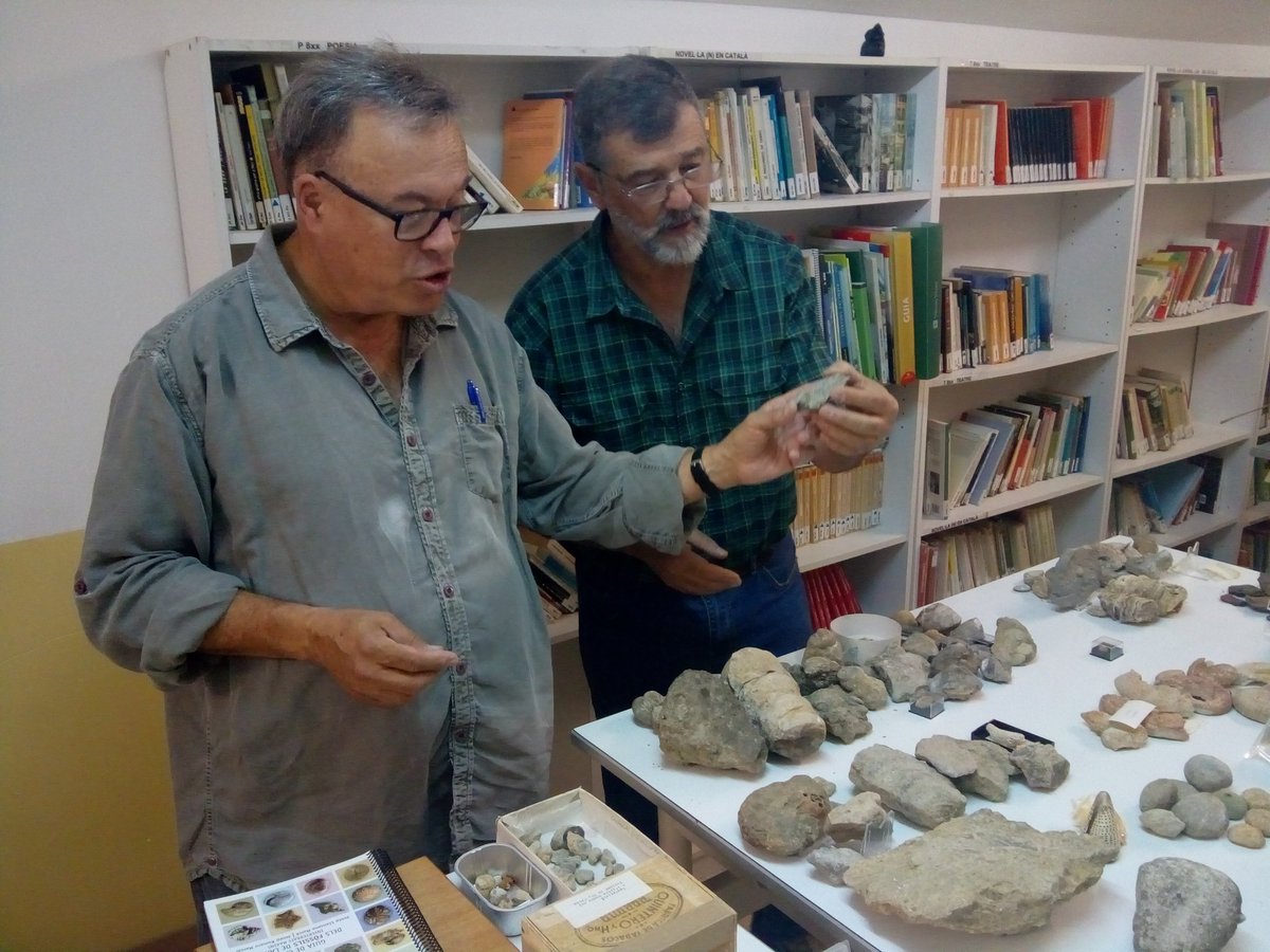 Avui en Josep Biosca (del Museu de Geologia Valentí Masachs de l'<a href="/upcmanresa/">UPC Manresa</a>) i en Josep Girabal (del <a href="/crpbages/">CRP del Bages</a>) ens han donat un cop de mà -imprescindible- en una primera categotització de fòssils cedits pel Mn. Josep Escó (en pau descansi).
Ho agraïm, també, públicament.