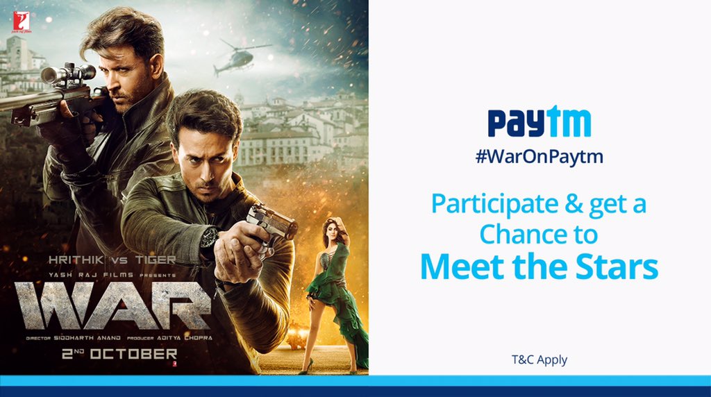 carebydistrict's tweet photo. Q1. What is the profession of #Tiger’s character in the movie?

#WARonPaytm https://t.co/PJUVS8rsAt https://t.co/4stPIviMSy