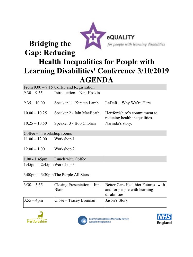 huntanne's tweet photo. Really looking forward to running my workshop at this conference next week: Recognising overshadowing #LearningIntoAction #Joinedupworking & the fabulous @HLTHertsCC #PurpleAllStars performing #CheckMeForSepsis #hertsLDhealthinequalities @jimgblair https://t.co/MRoGBdoiqX