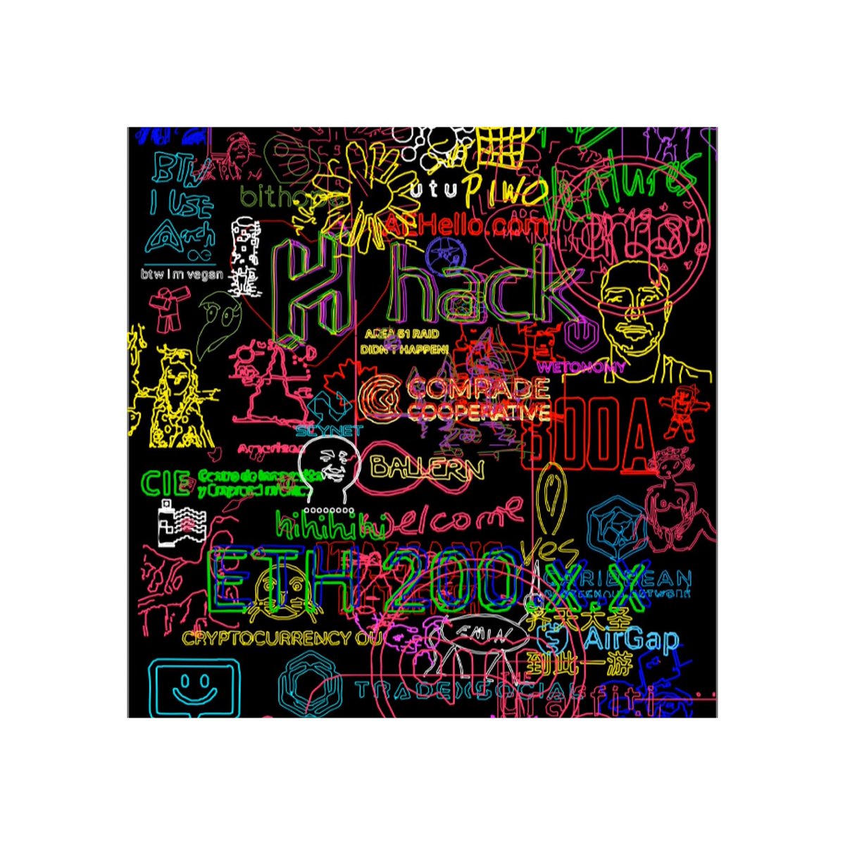 drone_graffiti's tweet photo. #happyfriday✨Here some incredible Graffiti Project #graffitiproject canvas details from🌈Artwork #2🌈created live at Æternity Universe One #aeuni 🦄 That was a journey we made all together💪Stay tuned! 🚀#graffiti #blockchain #cryptoart #digitalart #digitalartist #graffitiartist https://t.co/y03GyQLS7u