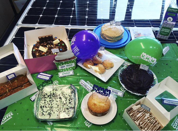 Powercorltd's tweet photo. We can’t wait to brew up and get stuck into these delicious treats. From all of us at Powercor have a very happy #MacmillanCoffeeMorning☕️🍰 Please donate £5 by texting TEA VHQ4 to 70550. Thank you for your support! #macmillancancersupport https://t.co/VvEWomXtZl