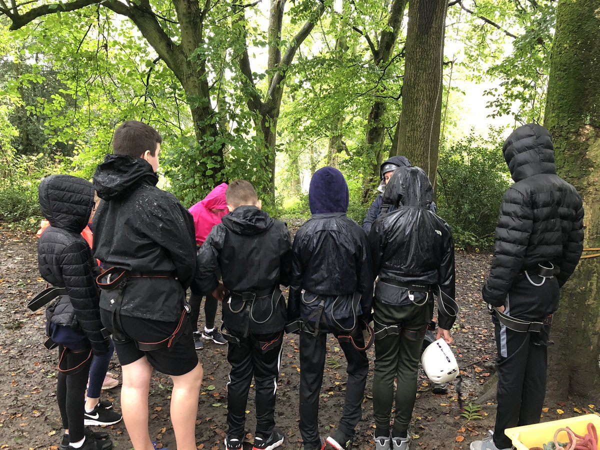 MoorsideHigh's tweet photo. Weather not being kind at all today but that’s not stopping the Moorside Massive! #teamDoran #teamPotts https://t.co/rWfXL9YNNK